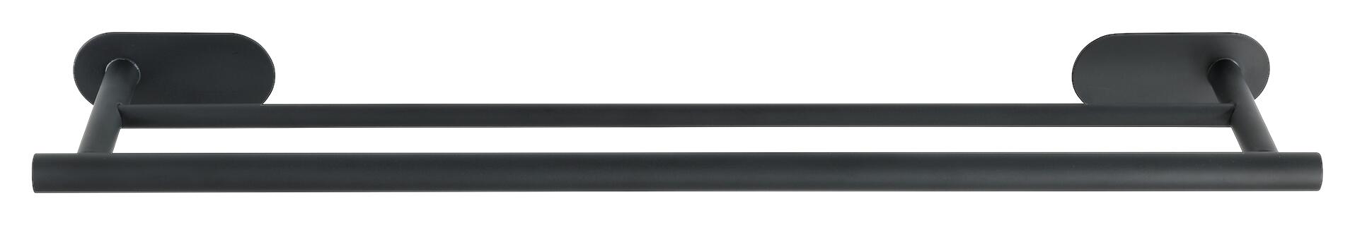 Turbo-Loc Badetuchstange schwarz Edelstahl B/H/L: ca. 4,5x12x60 cm Turbo-Loc Badetuchstange schwarz Edelstahl B/H/L: ca. 4,5x12x60 cm