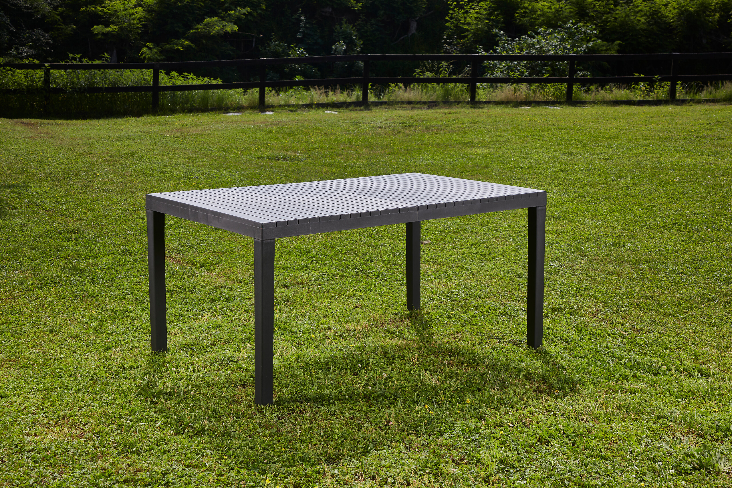 ProGarden Kunststofftisch Palau anthrazit Polypropylen B/H/L: ca. 90x72x150 cm