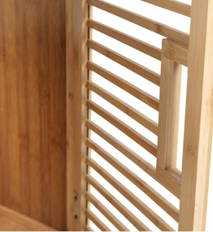 Axentia Waschbeckenunterschrank Bambus natur Bambus