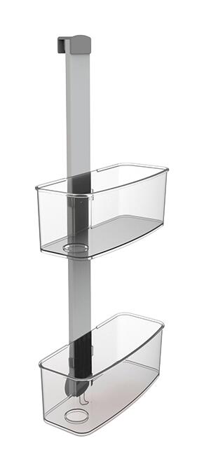 Dusch-Hängeregal grau Kunststoff