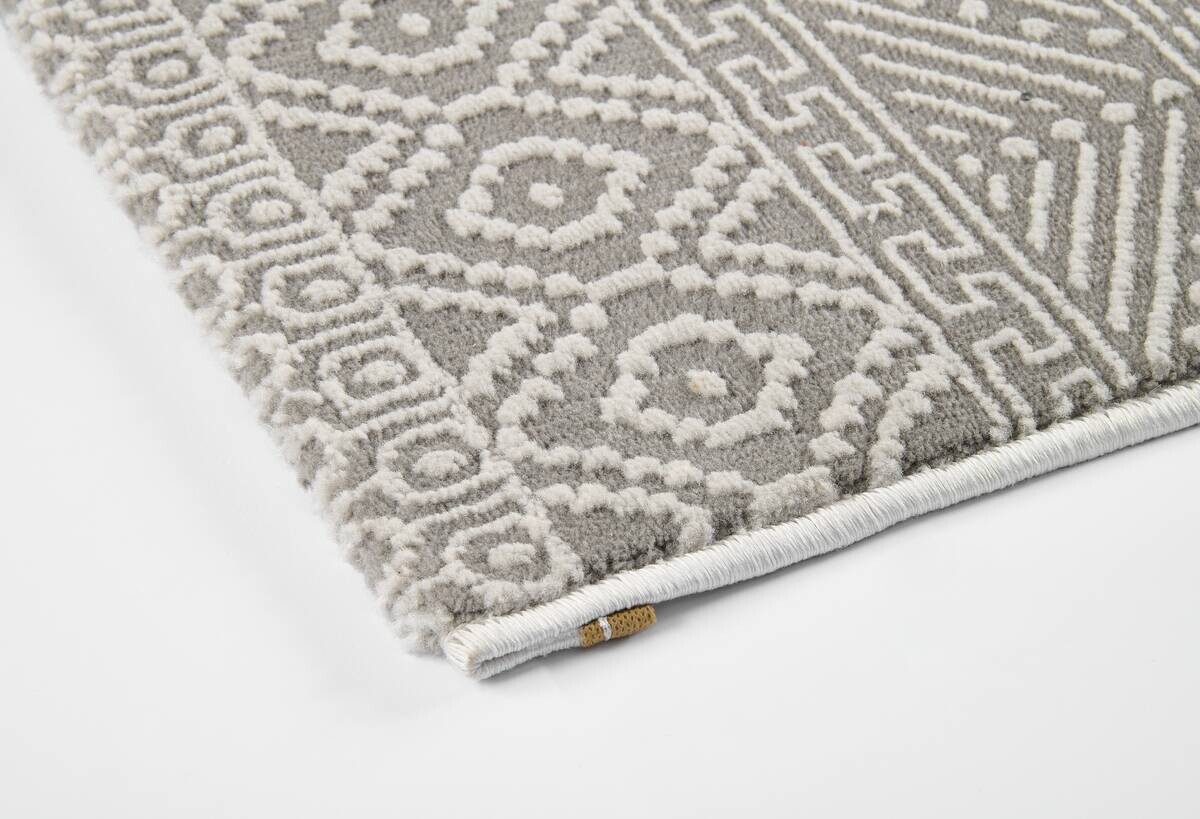 Webteppich Leonie grau B/L: ca. 120x170 cm Webteppich Leonie grau B/L: ca. 120x170 cm