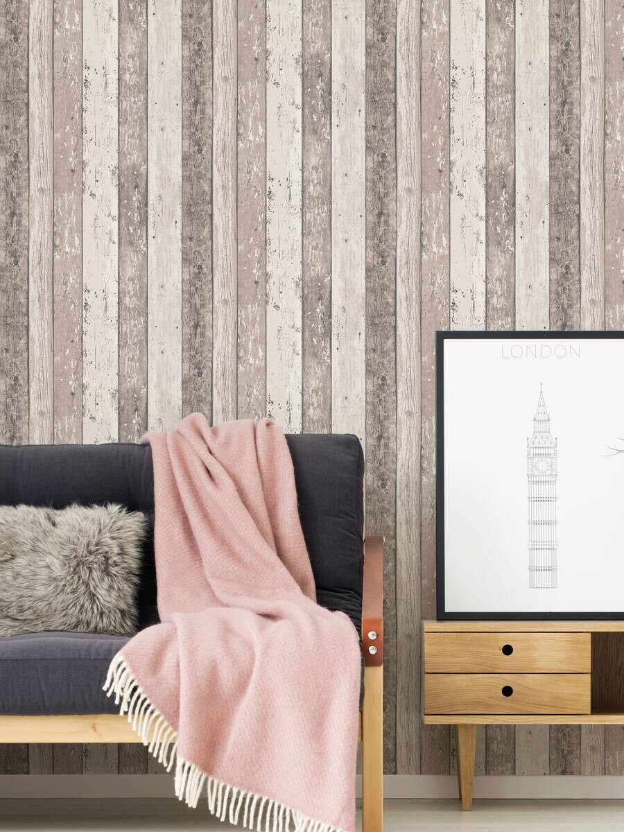 A.S.Creation Vliestapete Best of Wood`n Stone 2nd Edition Holzoptik braun B/L: ca. 53x1005 cm