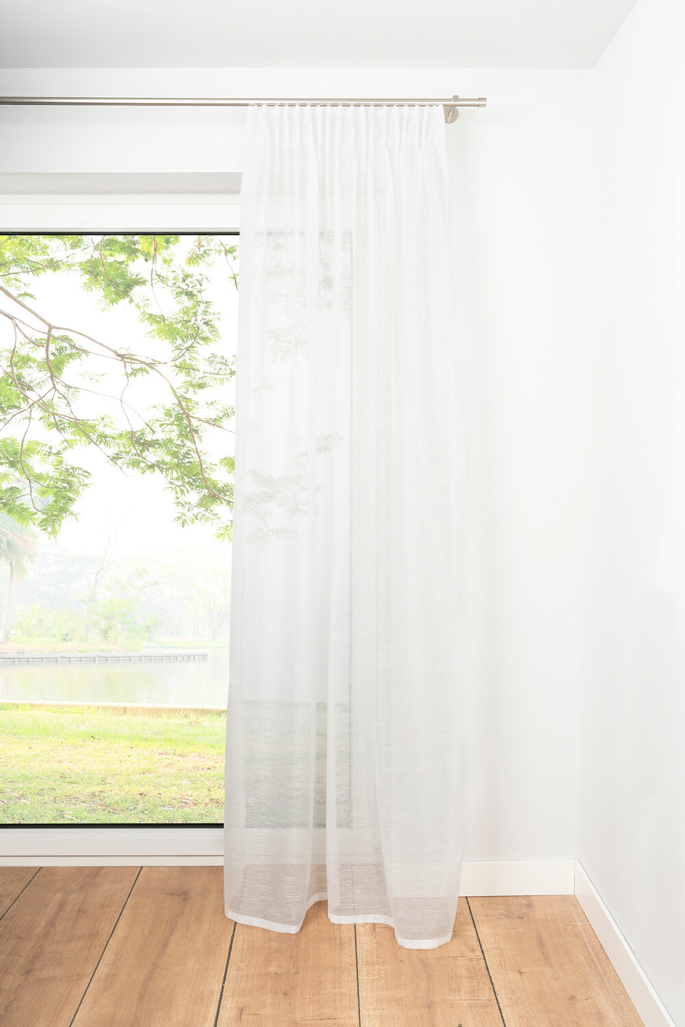 Kombivorhang SOFT weiß B/L: ca. 135x300 cm