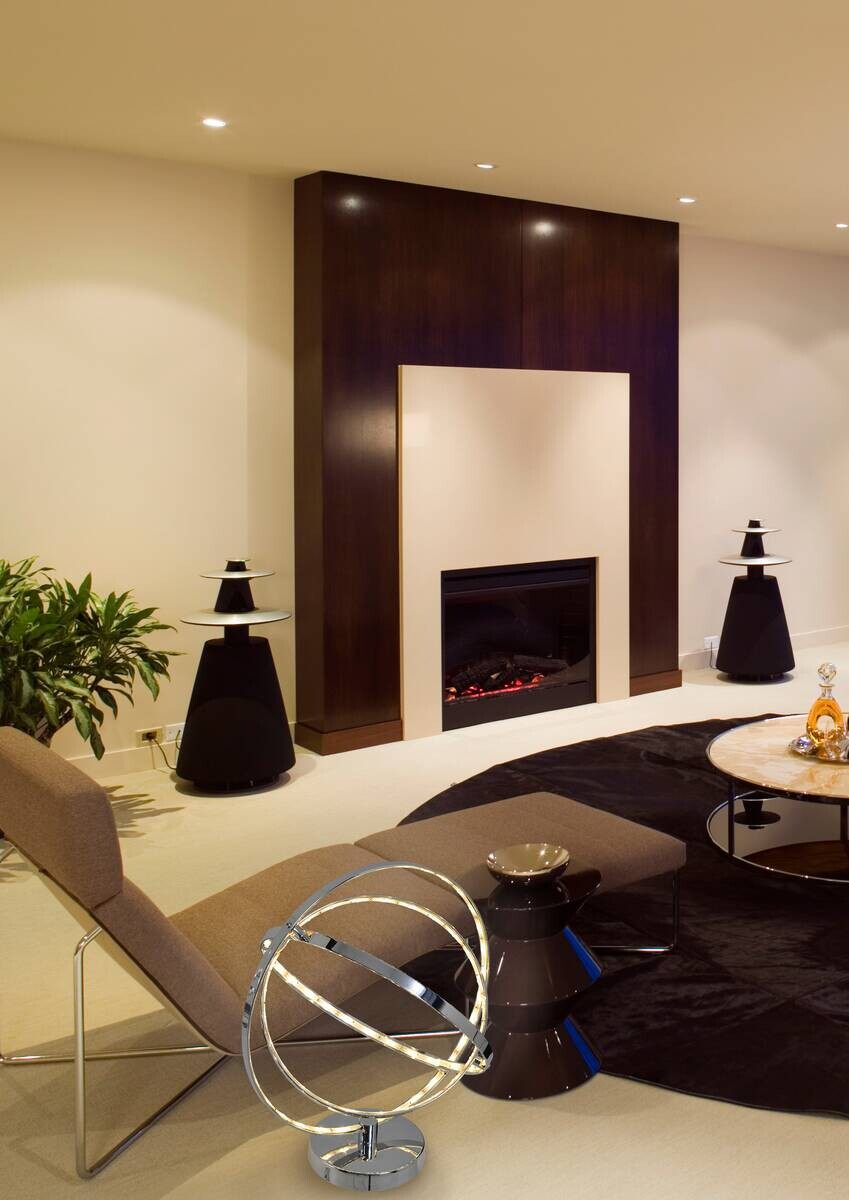 Näve Leuchten Tischleuchte 3100142 Chrom Metall B/H/T: ca. 31x39x35 cm null 87 Brennstellen