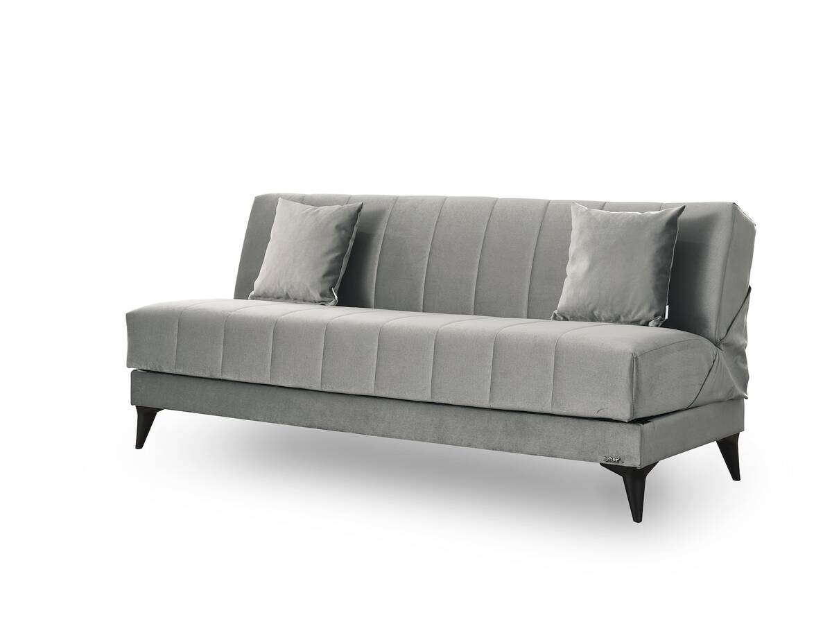 Schlafsofa grau Polyester B/H/T: ca. 192x86x84 cm