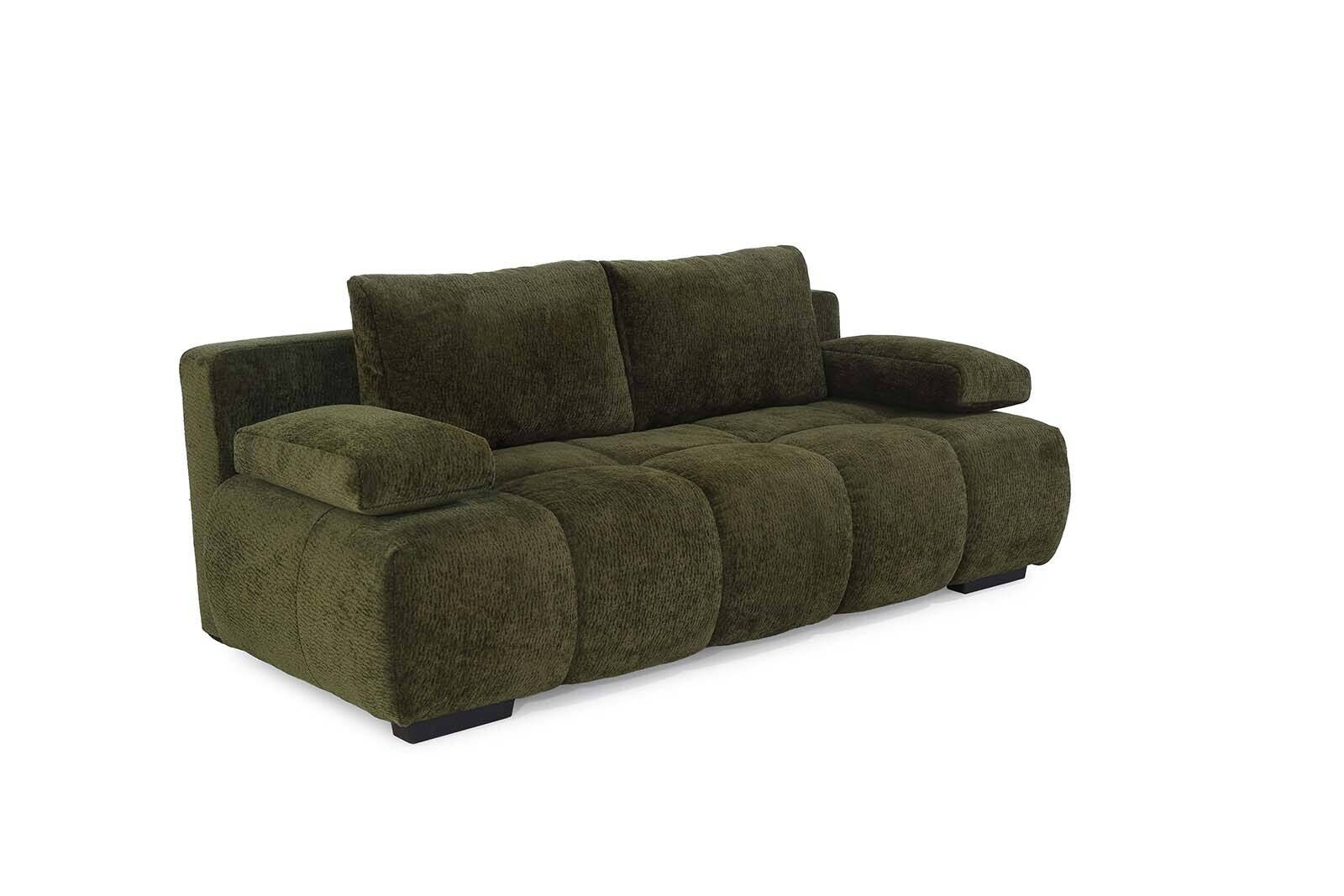 Schlafsofa grün Kunststoff B/H/T: ca. 213x86x101 cm Schlafsofa grün Kunststoff B/H/T: ca. 213x86x101 cm
