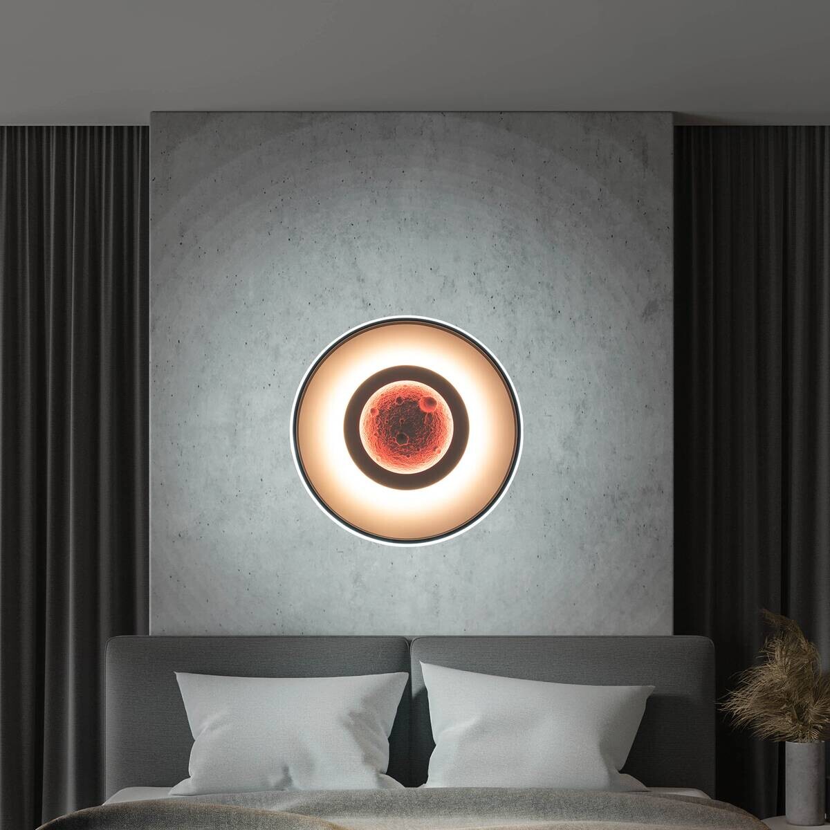 Näve Leuchten Deckenleuchte weiß Metall Kunststoff B/H/T: ca. 50x6x50 cm null 3 Brennstellen