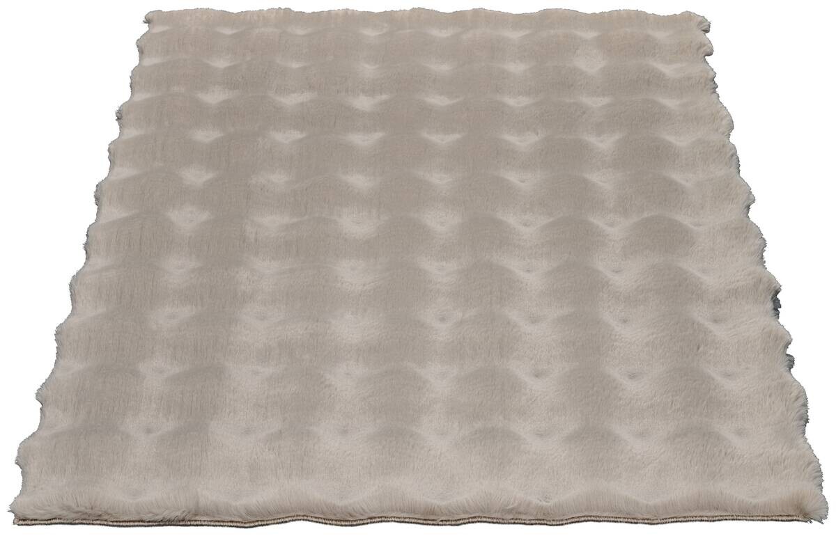 Fellimitat Big Bubble taupe B/L: ca. 80x150 cm