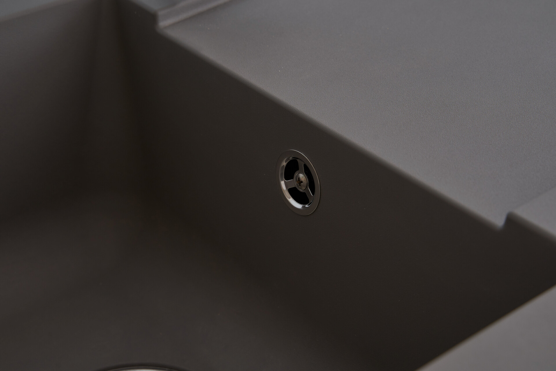 Respekta Einbauspüle Denver 78 x 44 G Beton grau Mineralite B/H/T: ca. 78x17x43,5 cm