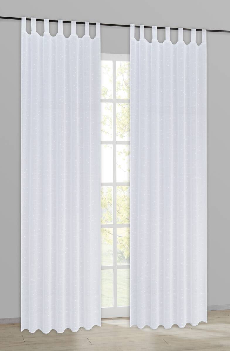 Kombivorhang Selma weiß B/L: ca. 140x235 cm