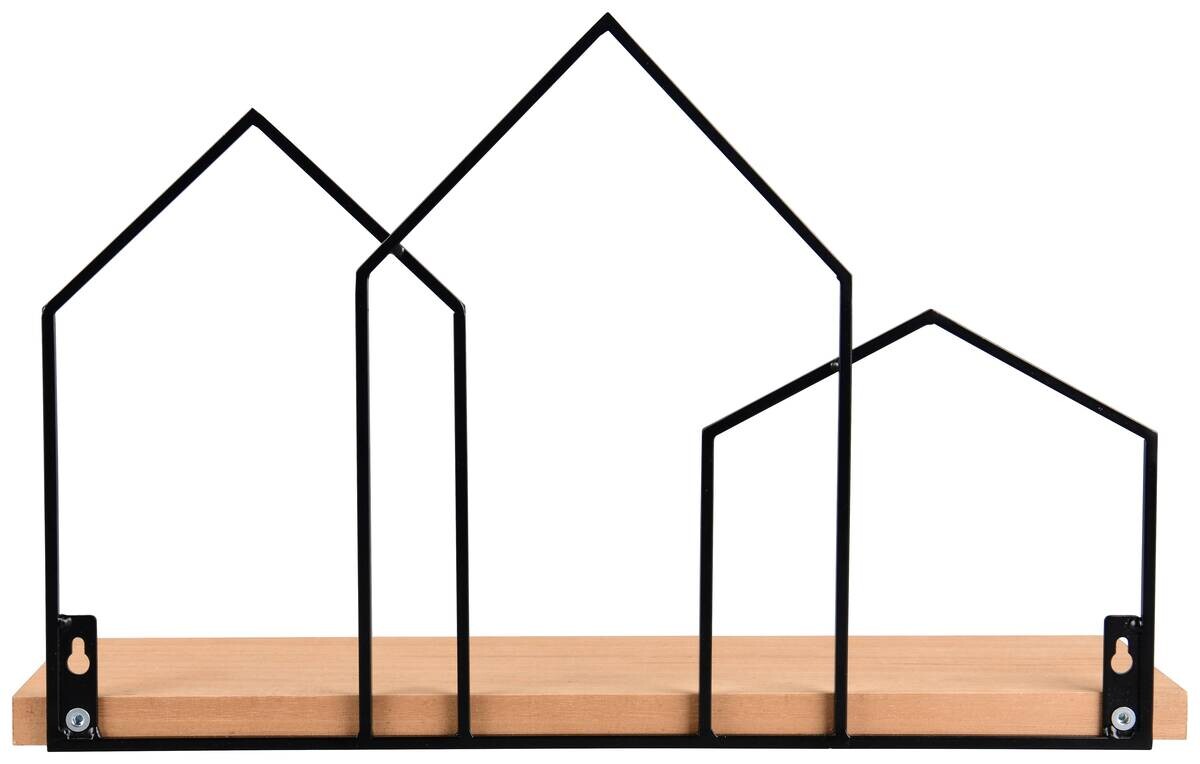 Wandregal Jelena schwarz B/H/T: ca. 48x30x14 cm