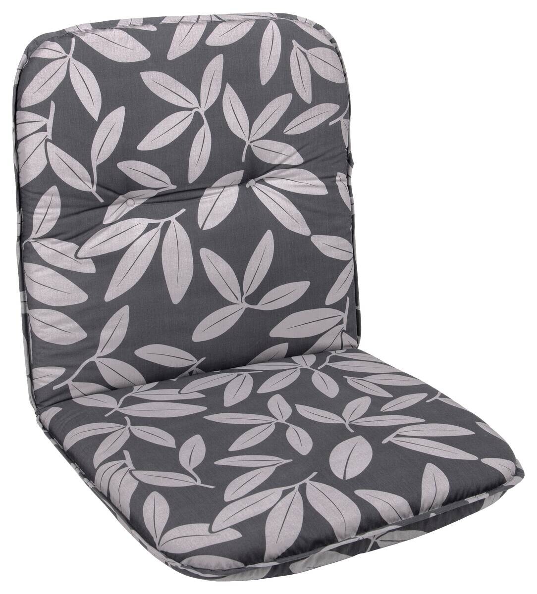 Neutral Auflage Floral grau Polyester B/H/L: ca. 50x5x98 cm
