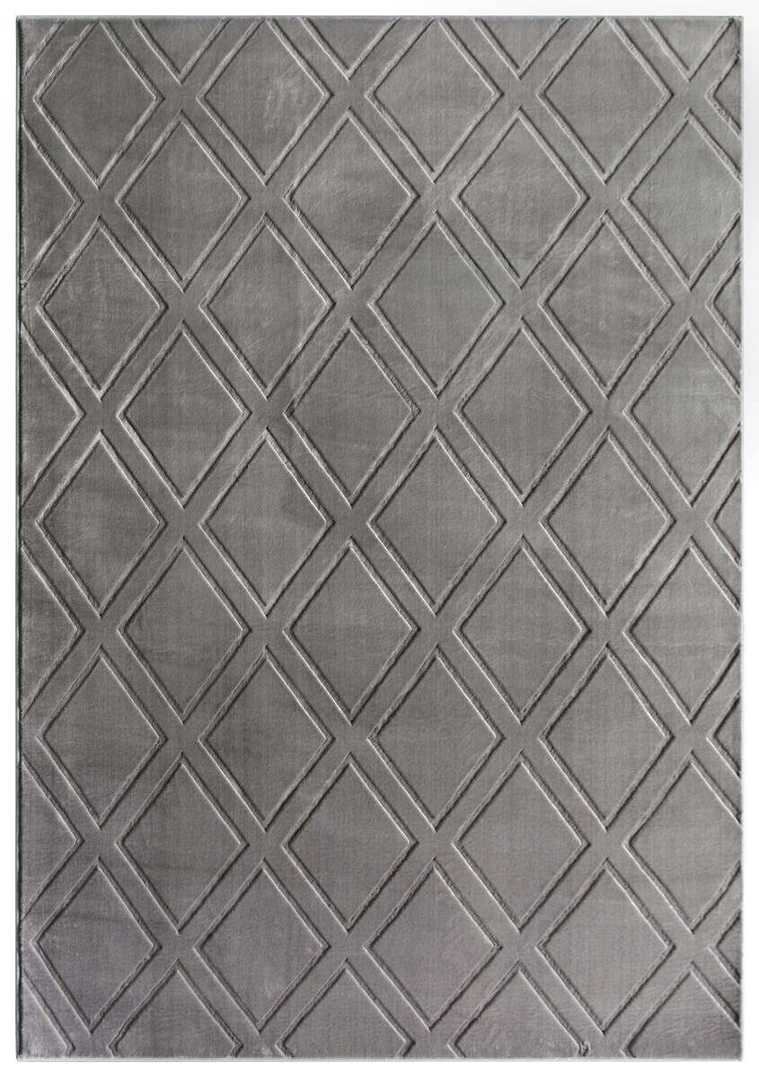 Teppich Monaco grau B/L: ca. 120x160 cm