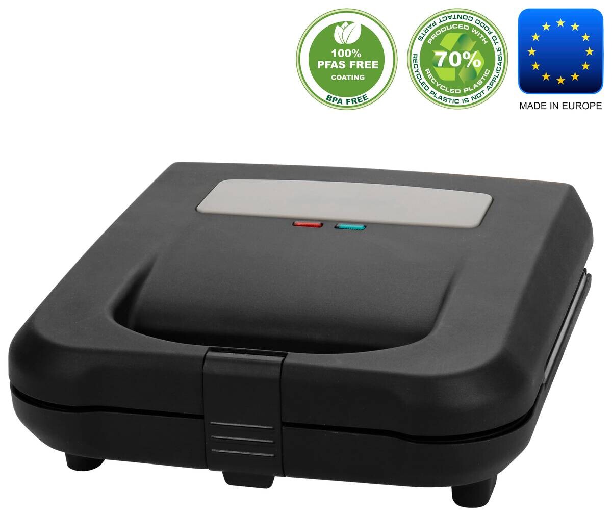 Emerio Sandwichtoaster ST-130038 schwarz B/H/L: ca. 22,8x8,6x22 cm
