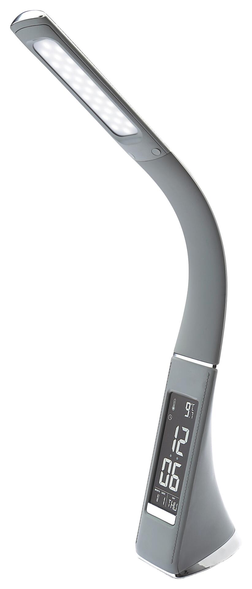 POCOline Schreibtischleuchte Elegance grau Kunststoff H: ca. 49 cm