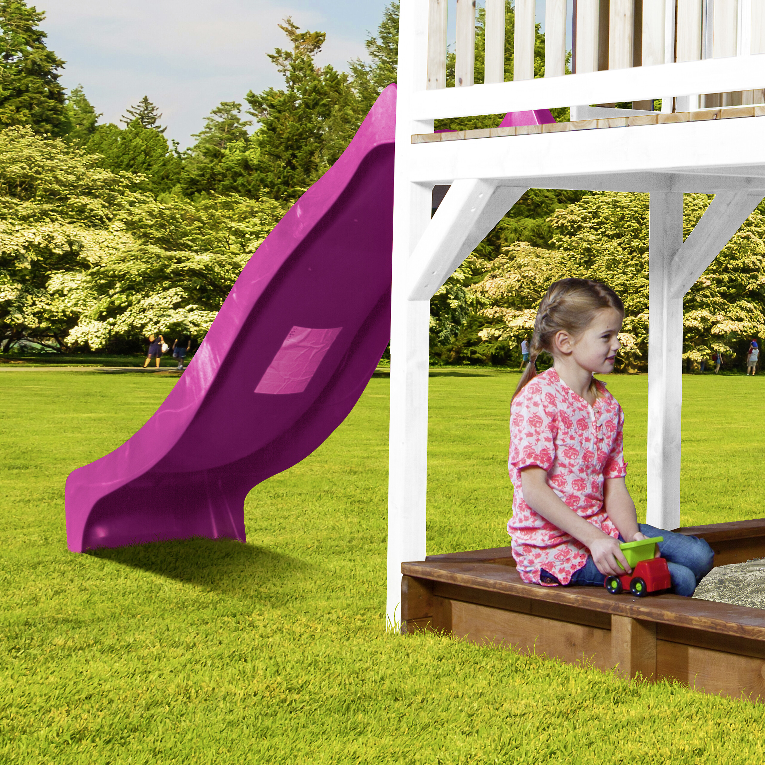 AXI Spielhaus Liam braun B/H/L: ca. 541x291x277 cm