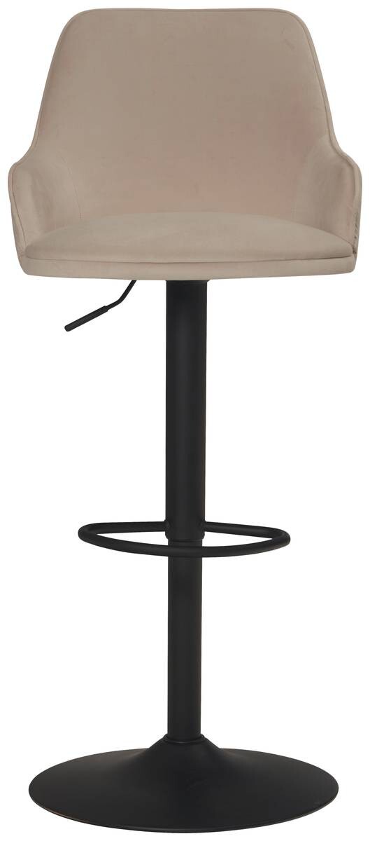 Barhocker beige Samt B/H/T: ca. 45x106x45 cm