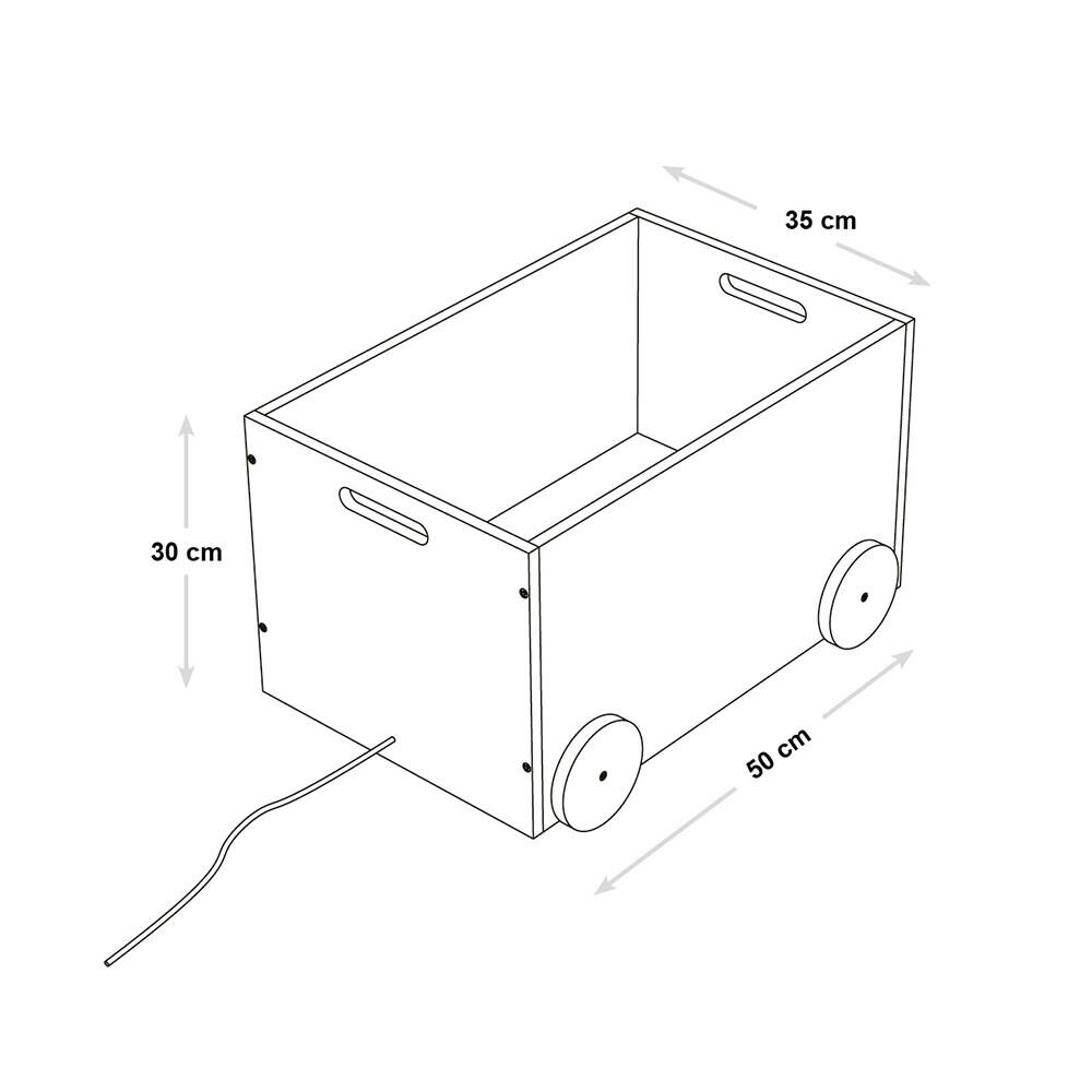 Kesper Spielzeugkiste B/H/L: ca. 35x30x50 cm