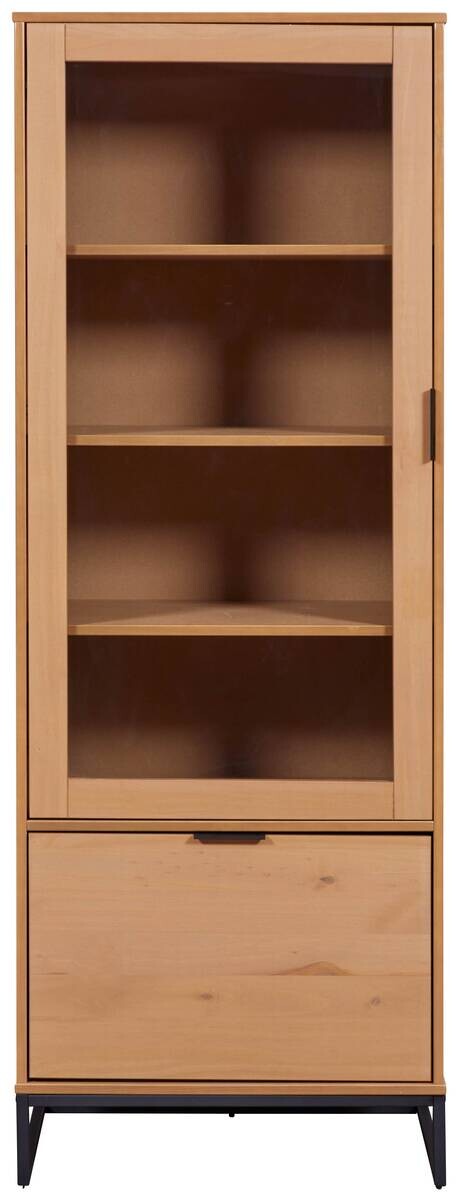 Vitrine Vivo 2T Oak lackiert Holz B/H/L: ca. 45x190x70 cm