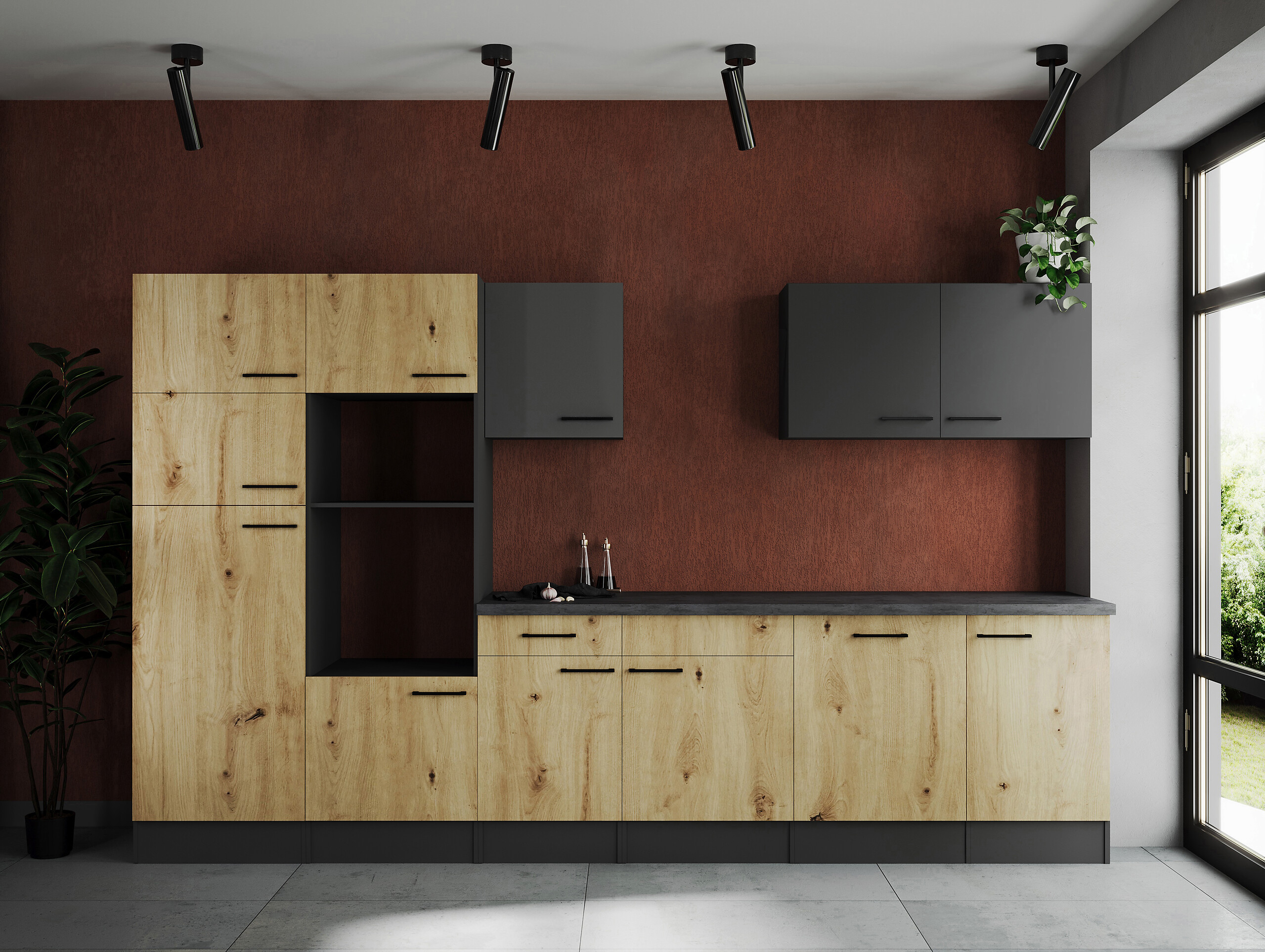 Küchenblock Oliver B/H/T: ca. 340x205x60 cm