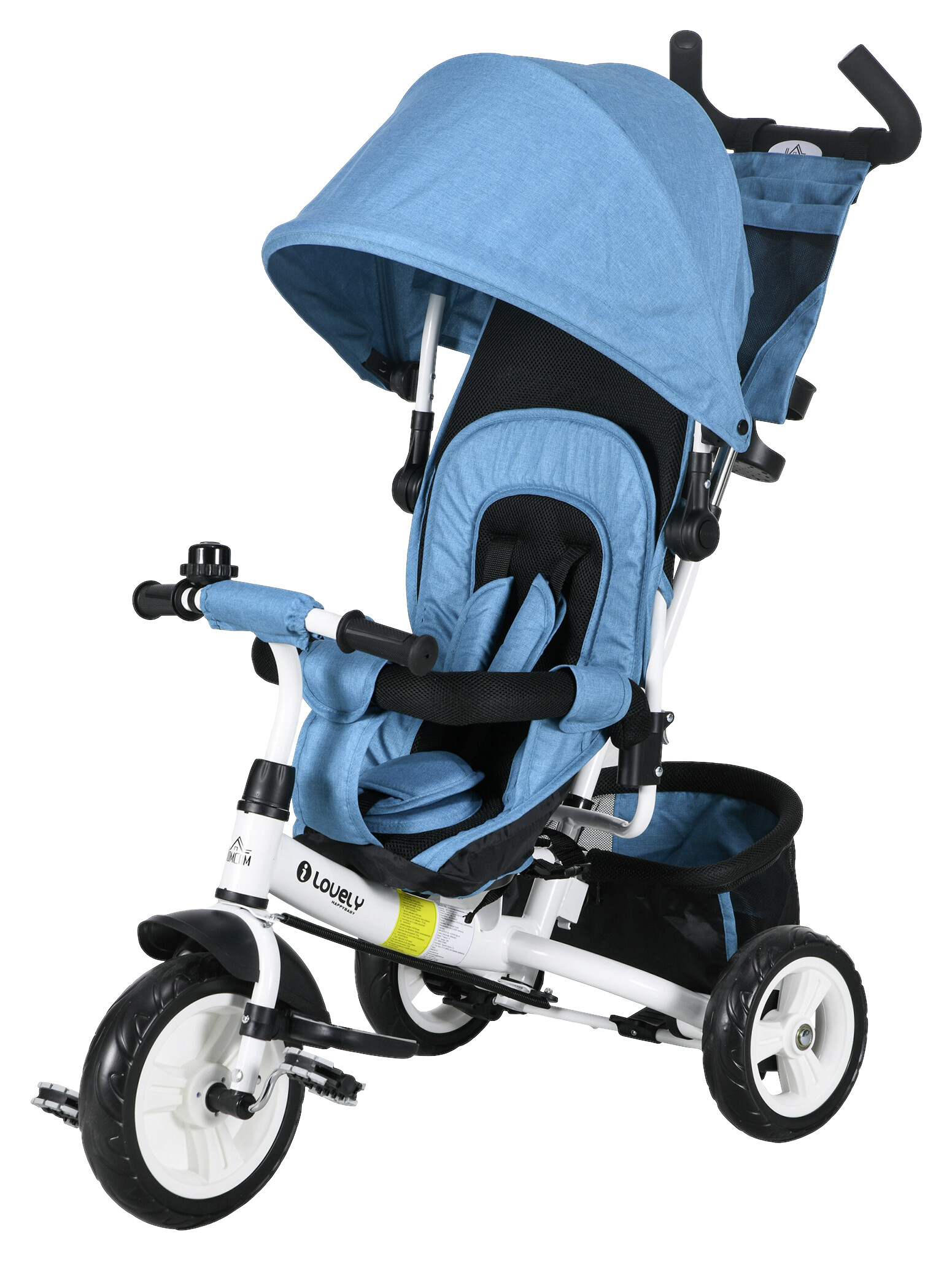 HOMCOM Kinderdreirad hellblau B/H/L: ca. 49x102x102 cm