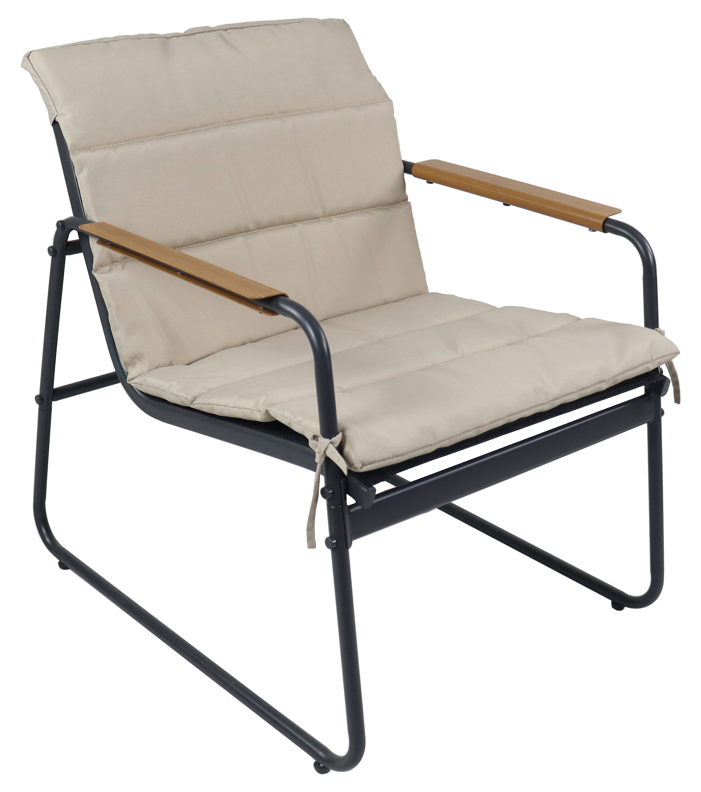 VCM Gartensitzgruppe creme Textilene B/H/L: ca. 110x76x74 cm