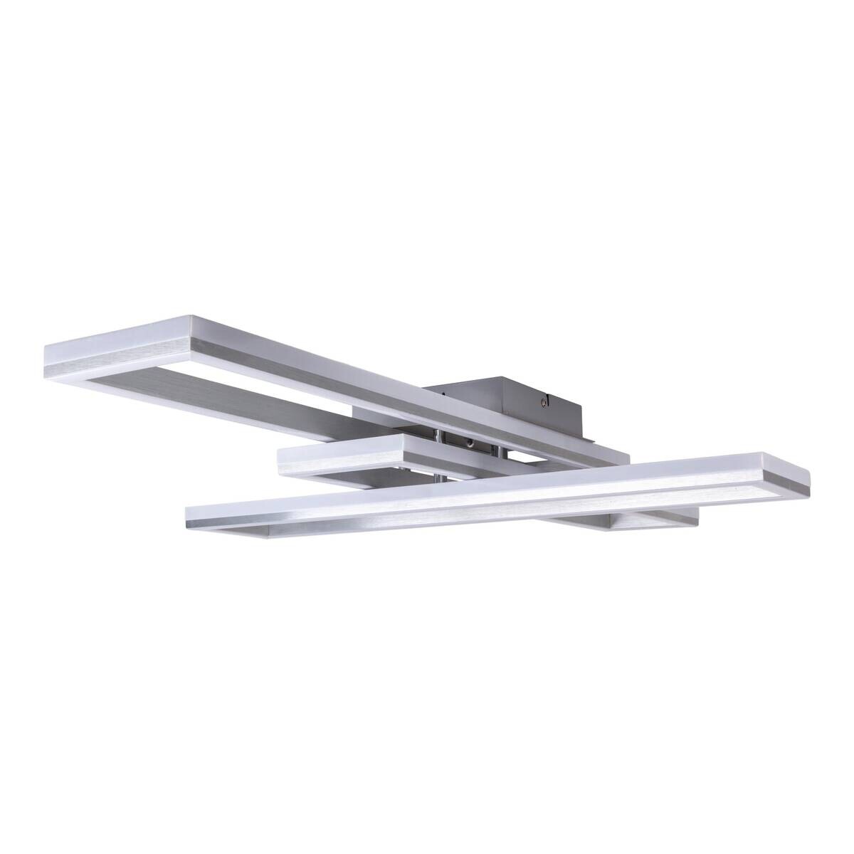 Näve Leuchten Deckenleuchte 1403060 Alu Kunststoff Metall B/H/T: ca. 60x11x95 cm null 6 Brennstellen