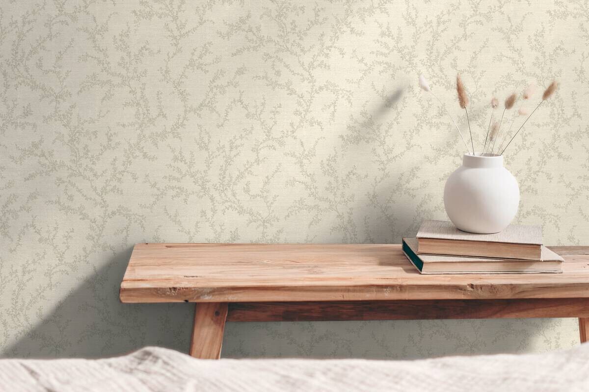 A.S.Creation Vliestapete grau creme B/H/D: ca. 53x1005x8,2 cm