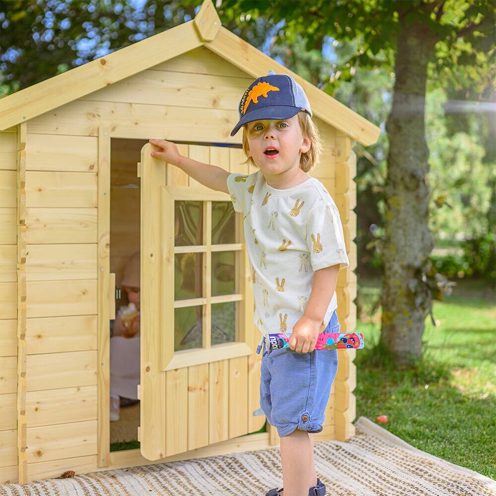 Timbela Kinderspielhaus M570M blau B/H/L: ca. 114x121x111 cm