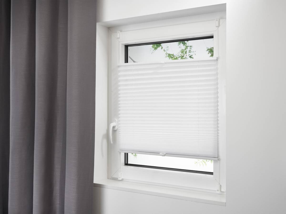 Spannplissee Non Woven weiß B/L: ca. 80x130 cm