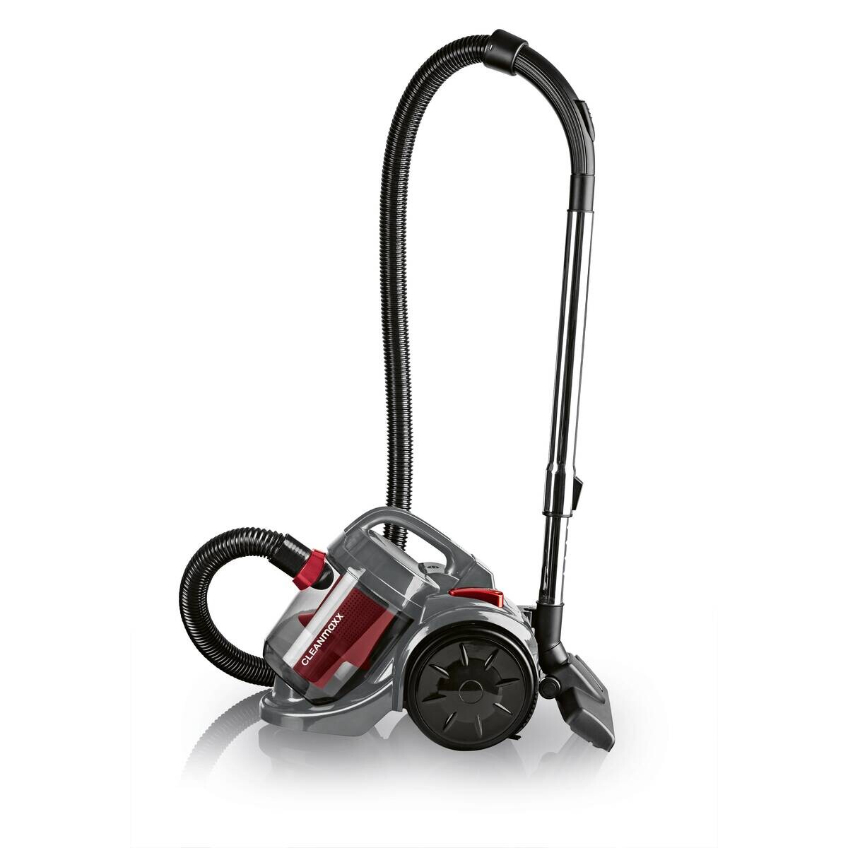 CLEANmaxx Staubsauger schwarz rot B/H/L: ca. 28x32x40 cm