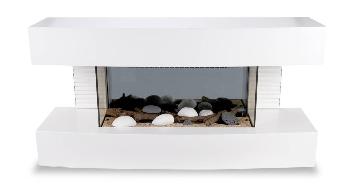 Elektrokamin weiß B/H/L: ca. 20x41,5x81 cm ca. 2000 W