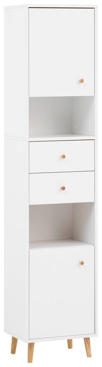 Hochschrank Bjarne weiß matt B/H/T: ca. 40,3x180,6x33,05 cm Hochschrank Bjarne weiß matt B/H/T: ca. 40,3x180,6x33,05 cm