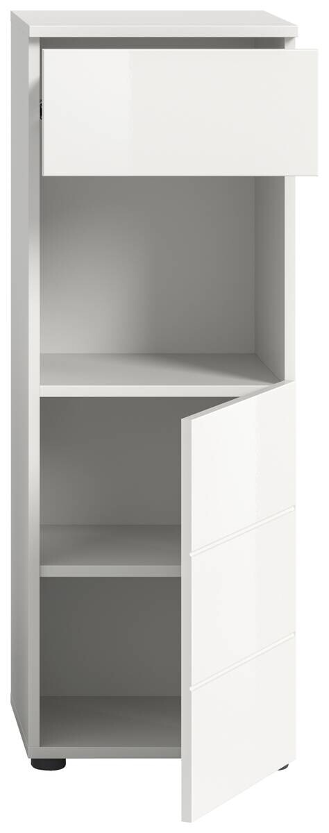 Badhochschrank VIRA weiß weiß Hochglanz B/H/T: ca. 38x106x34 cm