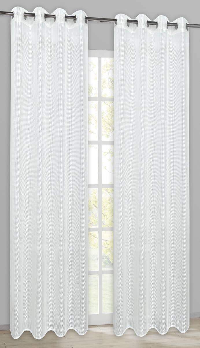 Ösenvorhang Eve champagner B/L: ca. 140x245 cm