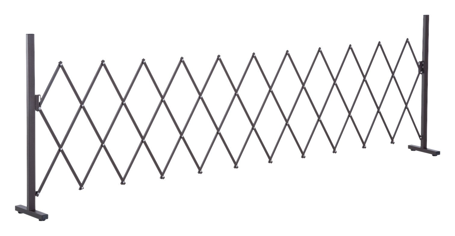 Outsunny Scherengitter dunkelbraun Aluminium B/H/L: ca. 31x103,5x300 cm