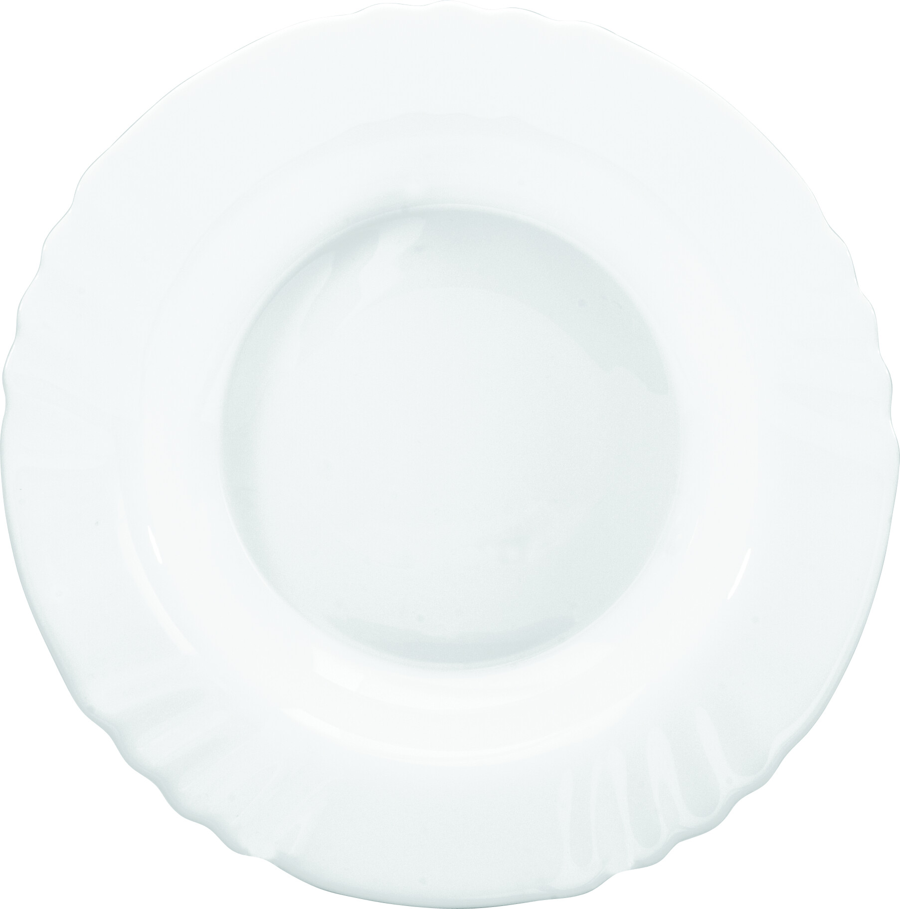 Bormioli Teller weiß Opal-Hartglas D: ca. 23,5 cm