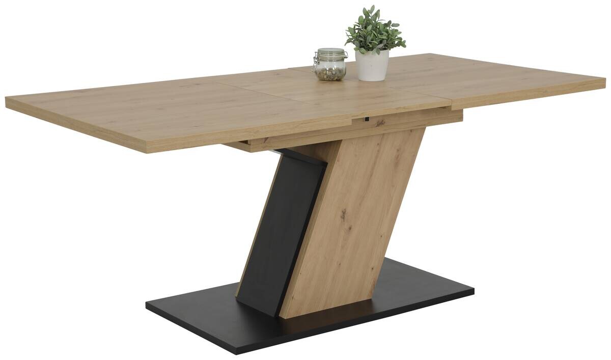 Essgruppe Luise Eiche anthrazit Holzwerkstoff B/H/T: ca. 180x76x90 cm