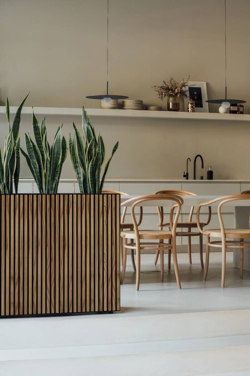 Herstera Garden Pflanzkübel Deco Planter schwarz Holz B/H/L: ca. 120x80x25 cm