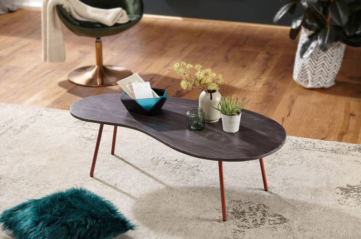 Wohnling Couchtisch grau B/H/T: ca. 122x34x63 cm