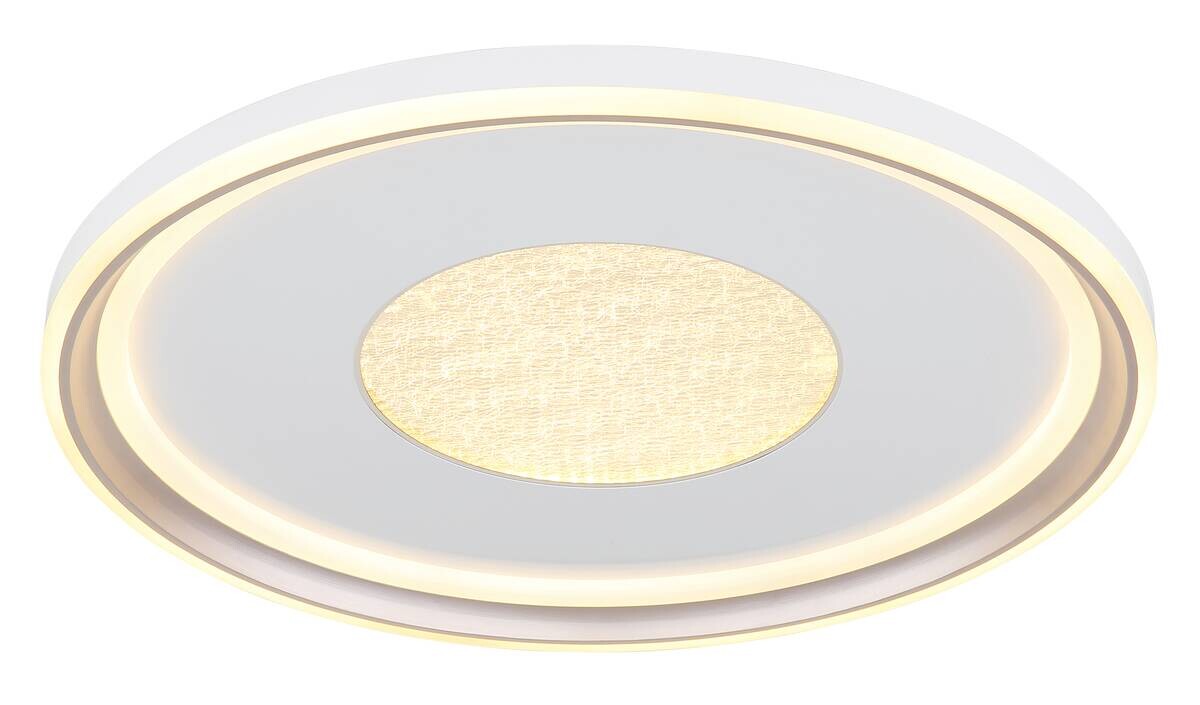 GLOBO Deckenleuchte Opal champagner weiß Metall Kunststoff Acryl H/D: ca. 6,5x59 cm 1 Brennstellen