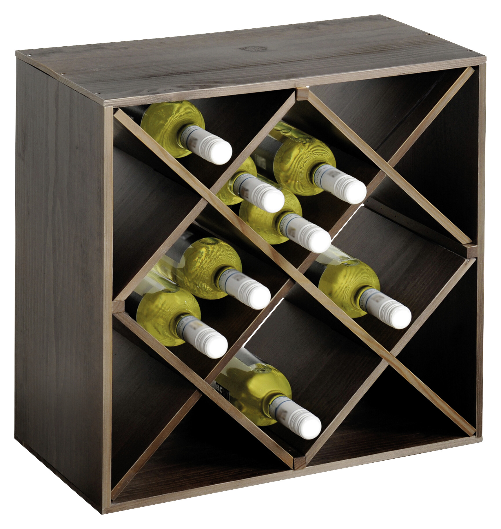 Kesper Weinregal stapelbar natur Holz B/H: ca. 25x50 cm