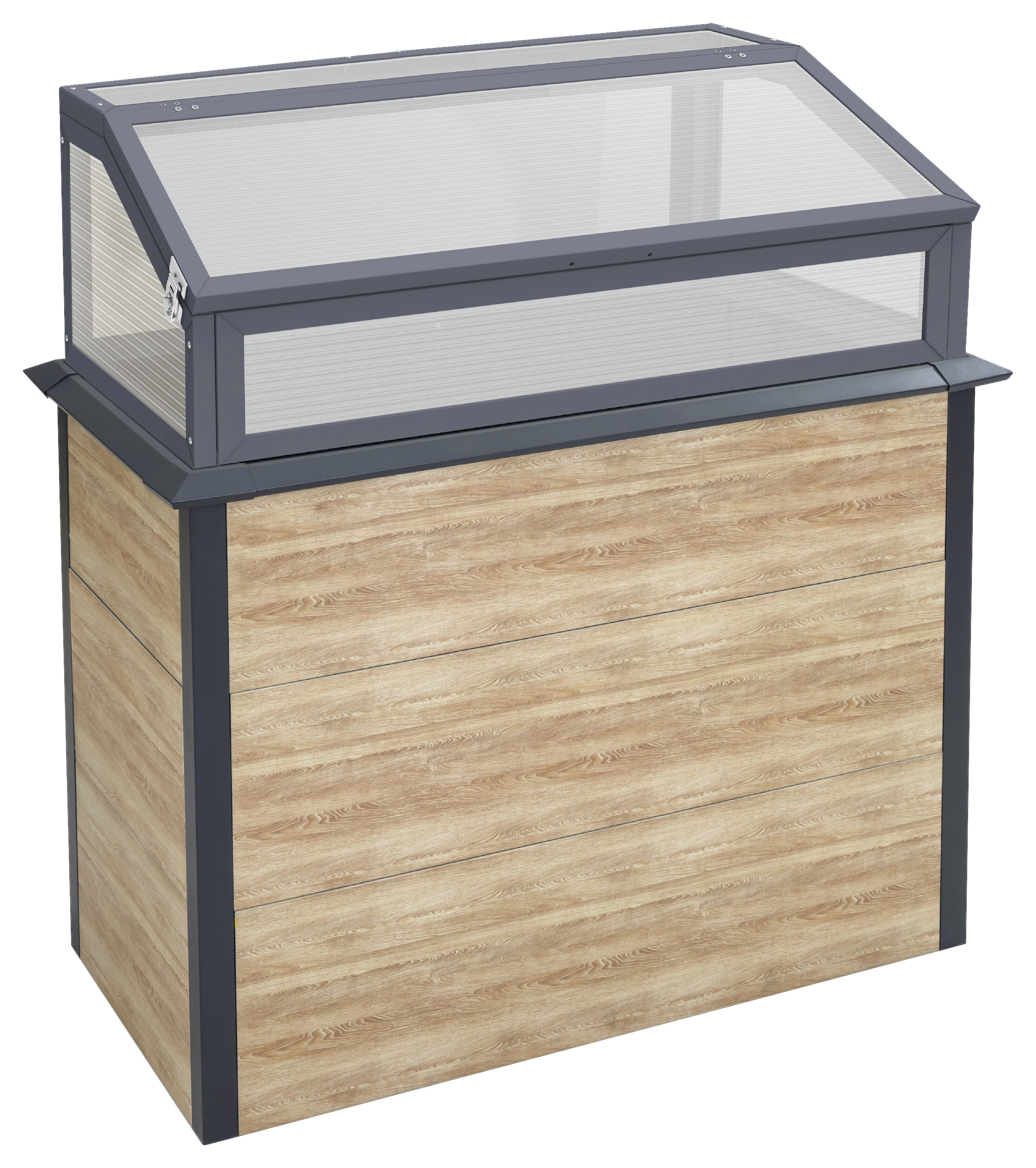 Westmann Hochbeet Primus Holzoptik Stahl B/H/L: ca. 100x113x50 cm