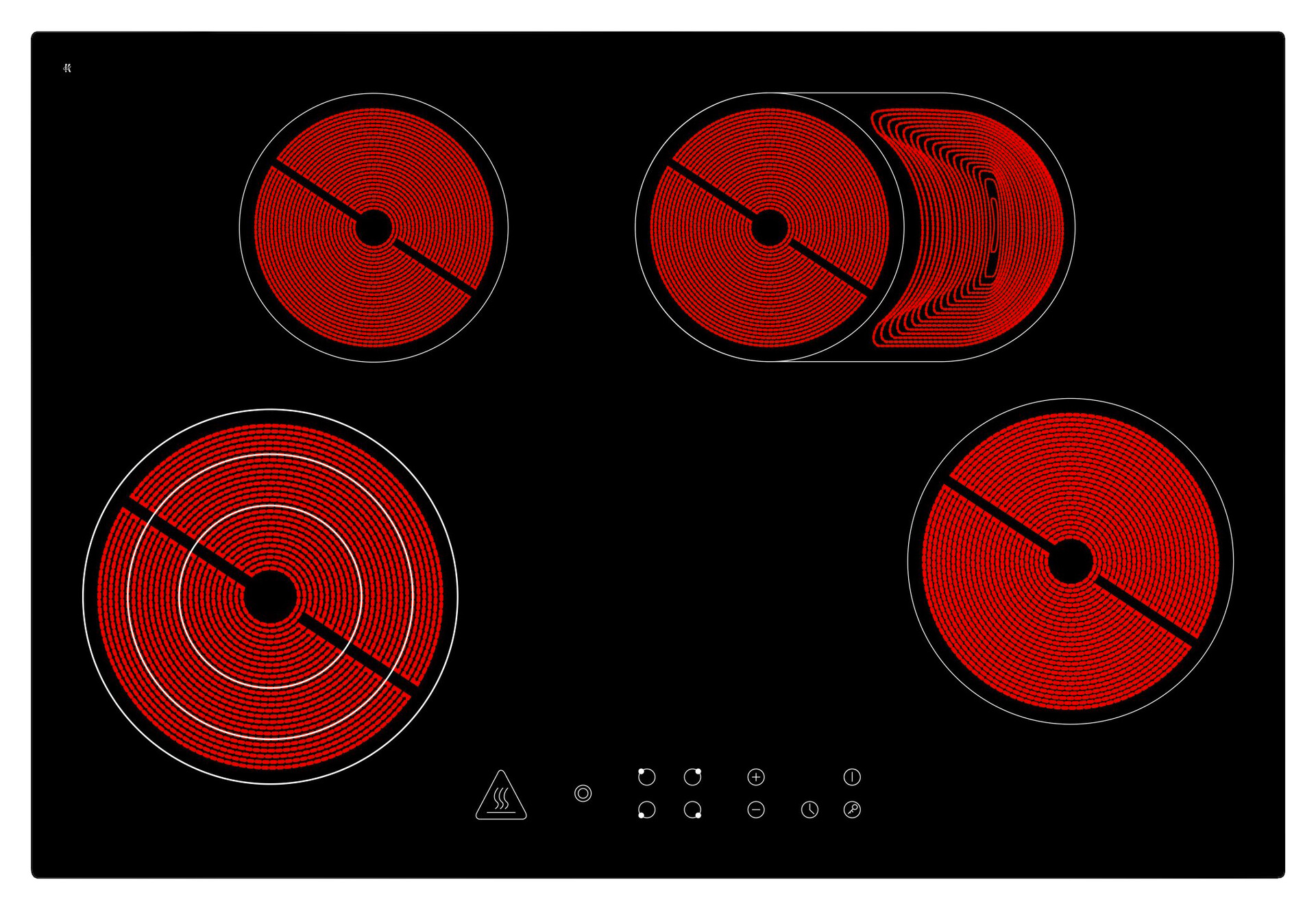 Respekta Doppelblock Premium grau hochglänzend B/H/T: ca. 320x200x60 cm