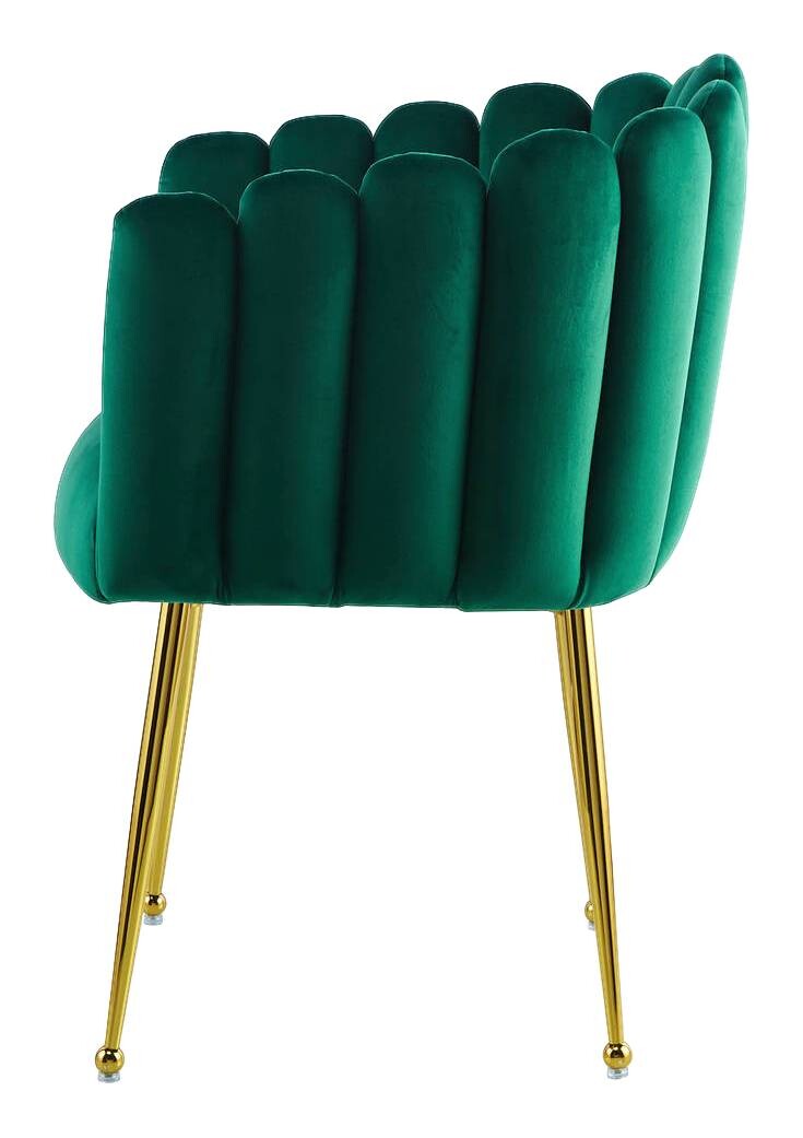 Stuhl Mucha 101 grün Microfaser B/H/T: ca. 59x85x56 cm