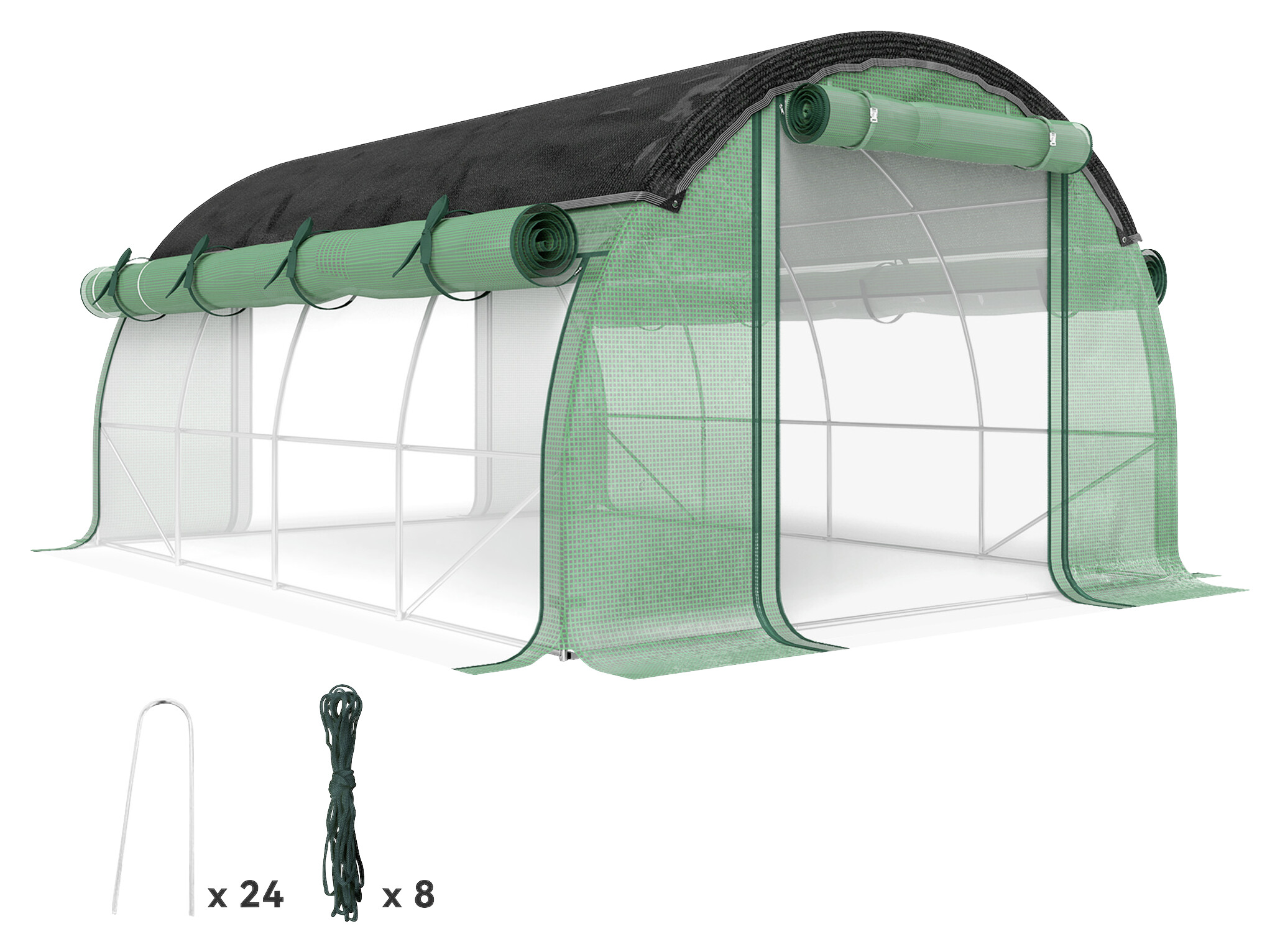 Outsunny Folientunnel B/H/L: ca. 300x198x400 cm