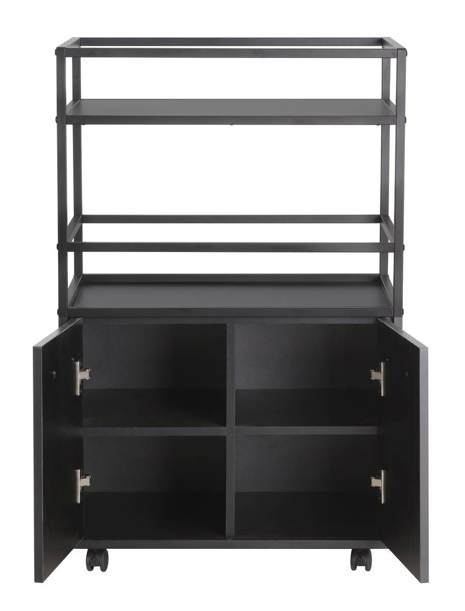 Barwagen Mosaik schwarz Metall B/H/T: ca. 60x94x40 cm