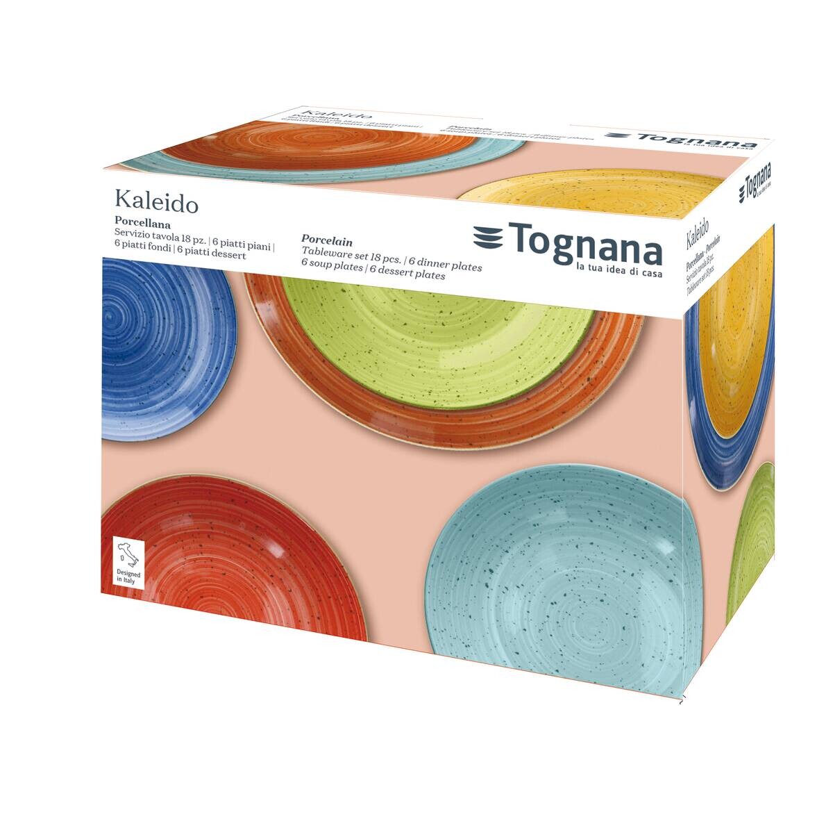 TOGNANA Tafelservice Kaleidos multicolor Porzellan 18 tlg.