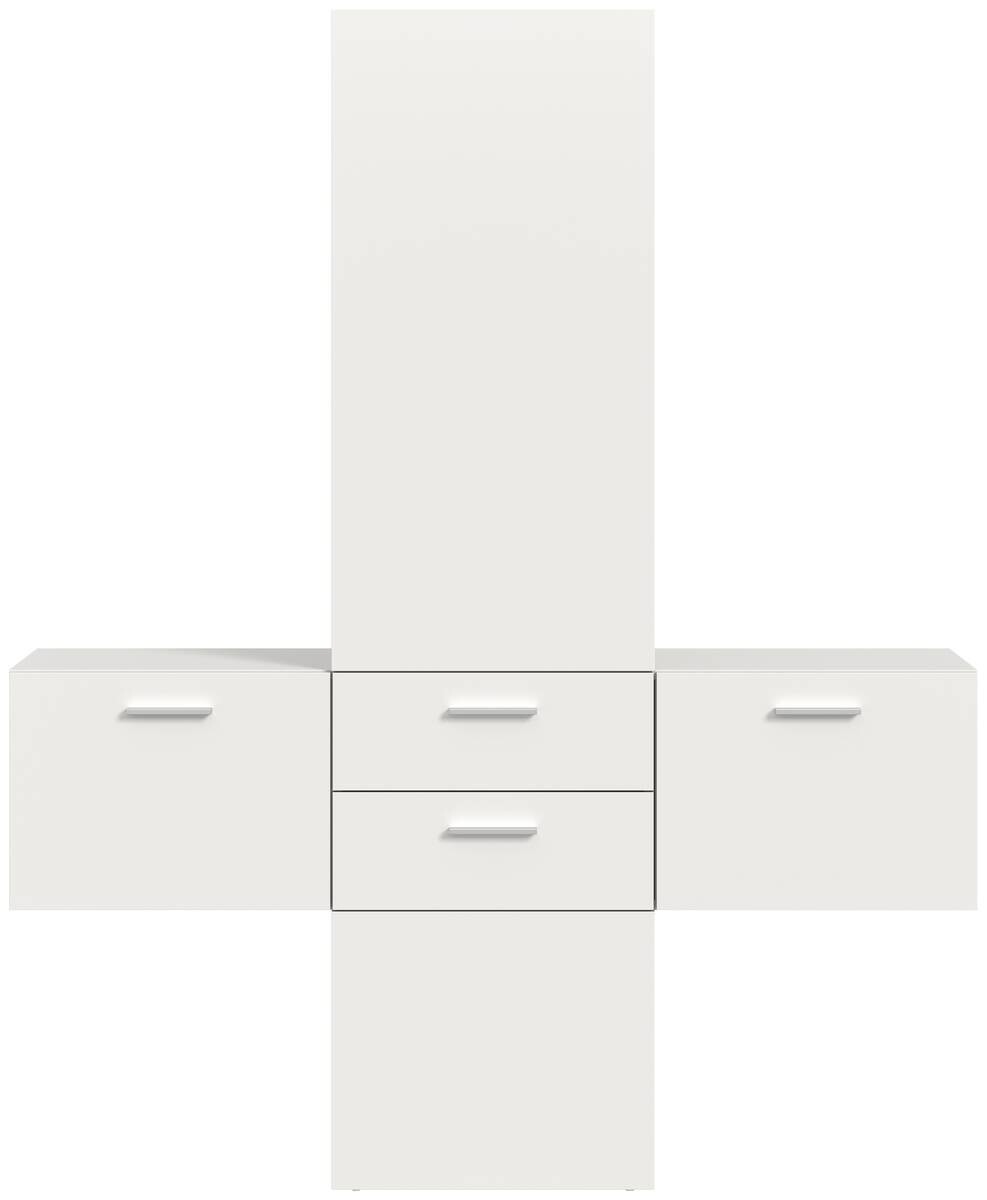 Garderobe VAGA weiß B/H/T: ca. 156x190x36 cm