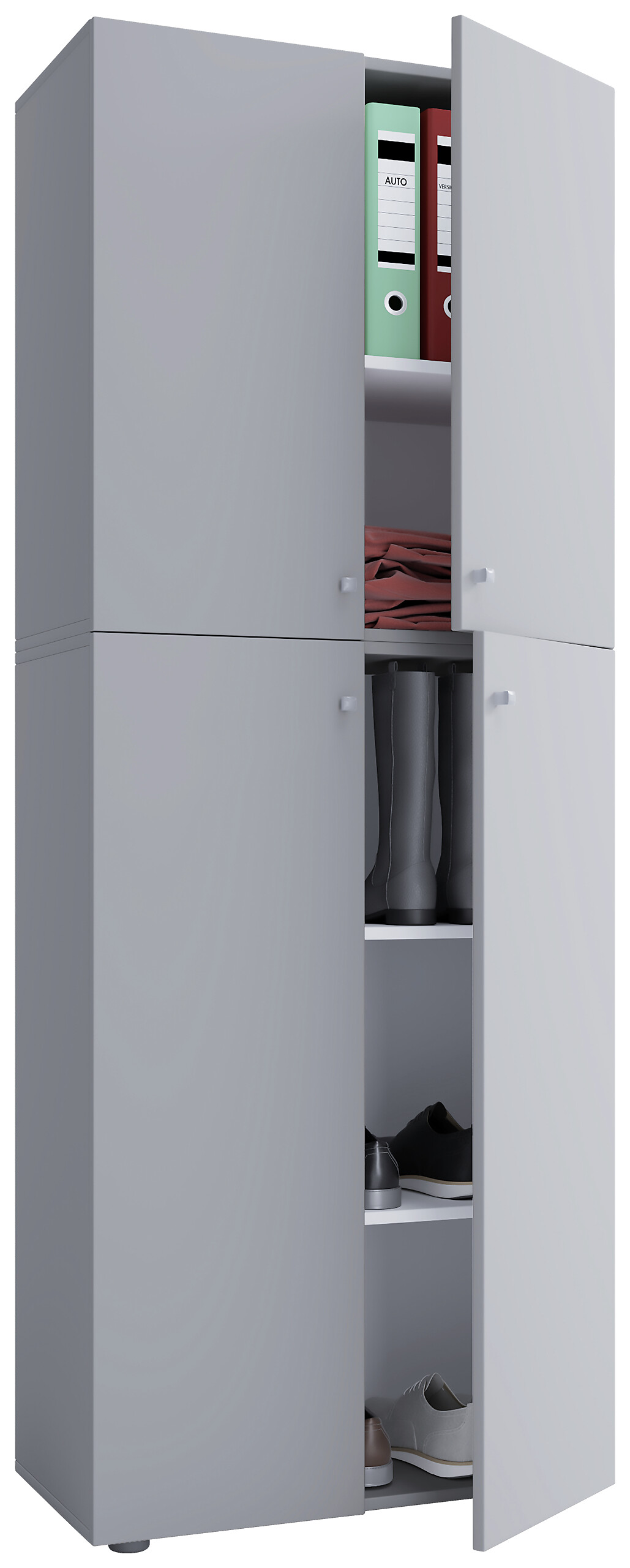 Schuhschrank Lona XXL grau weiß B/H/T: ca. 70x182x39 cm Schuhschrank Lona XXL grau weiß B/H/T: ca. 70x182x39 cm